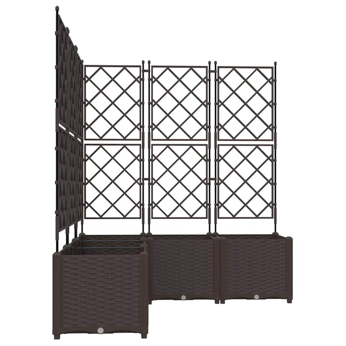 Vază pentru Grădină 5 pcs Maro 120 x 120 x 143 cm Plastic - WALTI WALTI