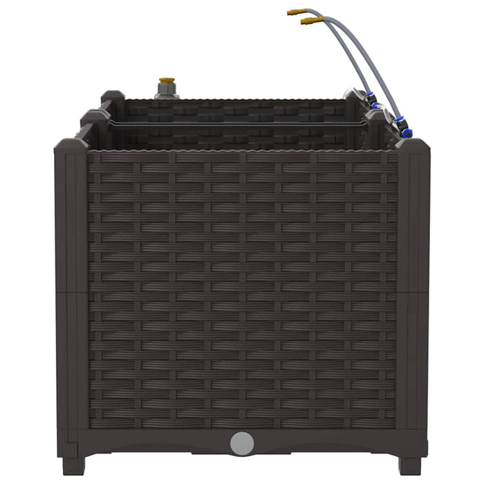 Vază pentru Grădină 2 pcs Maro Plastic - WALTI WALTI