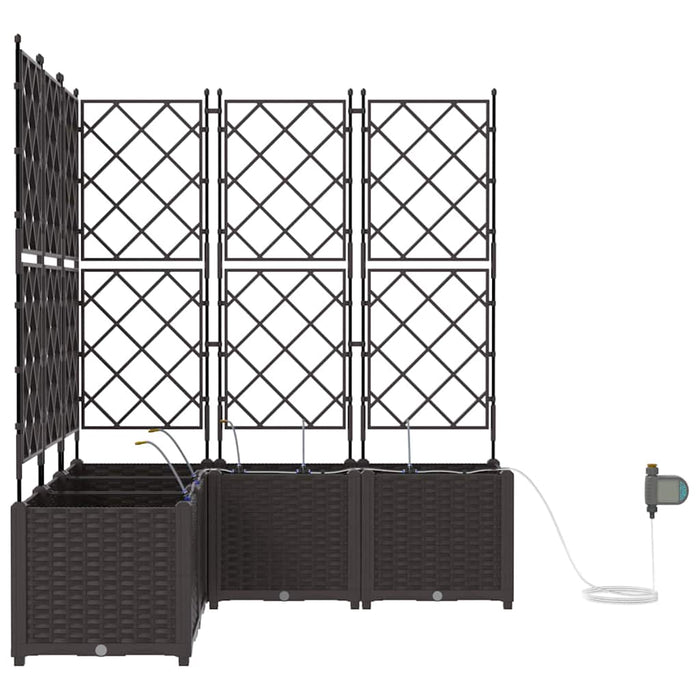 Ghivece pentru grădină Maro 120 x 120 x 142 cm Oțel - WALTI WALTI