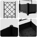 Vază pentru Grădină Negru 40 x 40 x 125,5 cm Plastic - WALTI WALTI