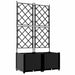 Vază pentru Grădină 2 pcs Negru 80 x 40 x 143 cm Plastic - WALTI WALTI