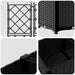 Ghiveci de grădină cu trellis 3 pcs Negru 120 x 40 x 143 cm PP - WALTI WALTI