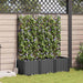 Ghiveci de grădină cu trellis 3 pcs Negru 120 x 40 x 143 cm PP - WALTI WALTI