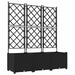 Ghiveci de grădină cu trellis 3 pcs Negru 120 x 40 x 143 cm PP - WALTI WALTI