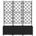 Ghiveci de grădină cu trellis 3 pcs Negru 120 x 40 x 143 cm PP - WALTI WALTI