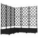 Vază pentru Grădină 5 pcs Negru 120 x 120 x 125,5 cm Plastic - WALTI WALTI