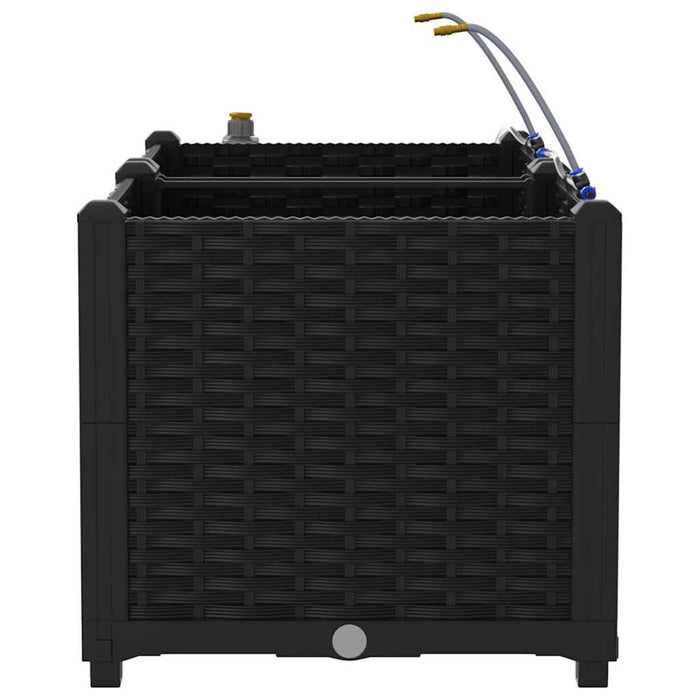 Ghivece pentru grădină Negru 80 x 40 x 37.5 cm Oțel - WALTI WALTI