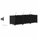 Vază pentru Grădină 3 pcs Negru Plastic - WALTI WALTI
