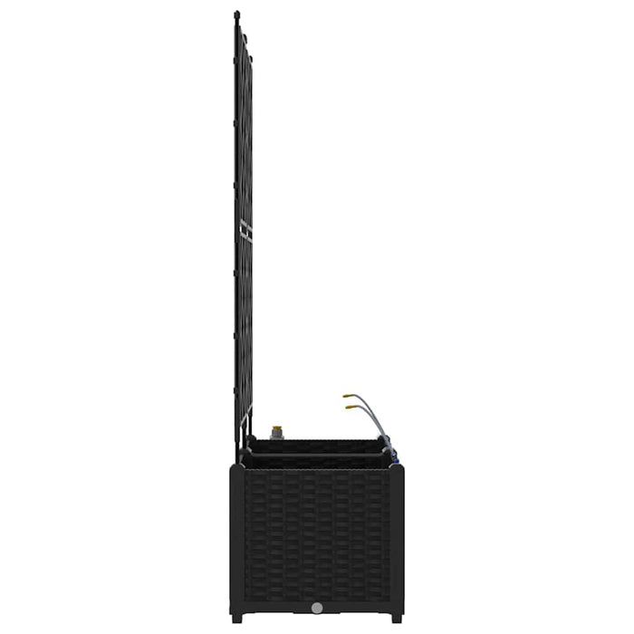 Vază pentru Grădină 2 pcs Negru Plastic - WALTI WALTI
