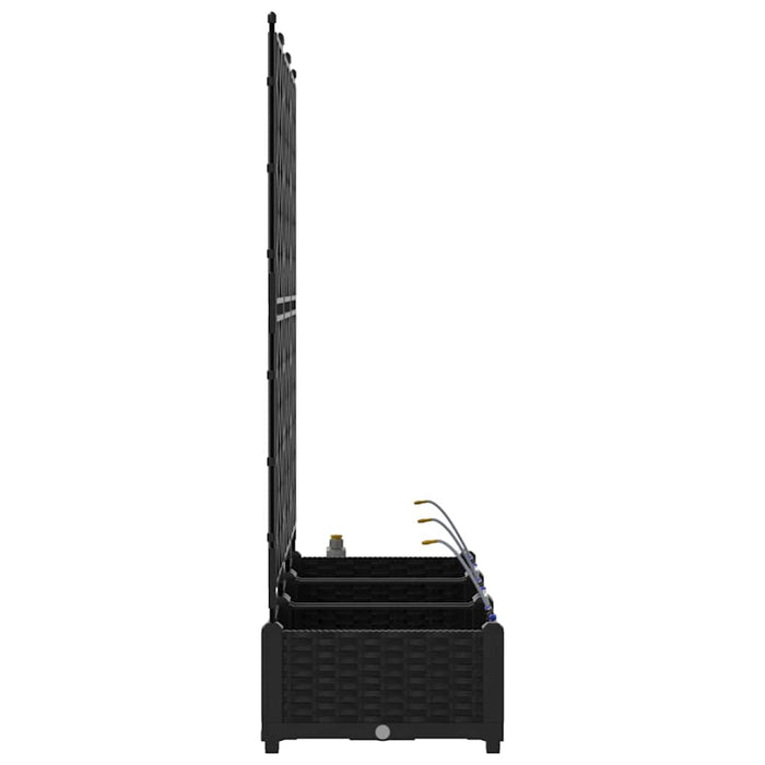 Ghivece pentru grădină Negru 120 x 40 x 126 cm Oțel - WALTI WALTI