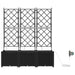 Vază pentru Grădină 3 pcs Negru Plastic - WALTI WALTI