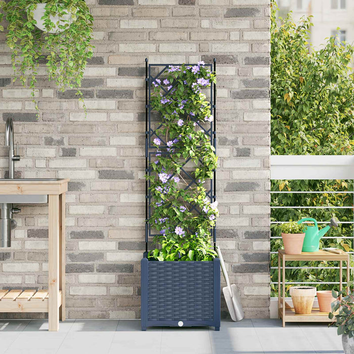 Vază pentru Grădină Gri 40 x 40 x 143 cm PP - WALTI WALTI