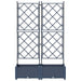 Vază pentru Grădină 2 buc. Gri 80 x 40 x 125,5 cm PP - WALTI WALTI