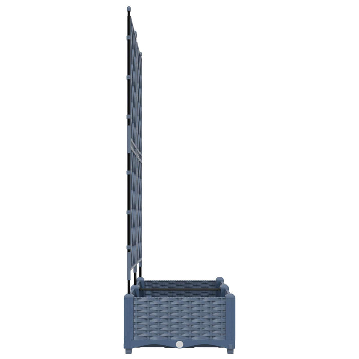 Vază pentru Grădină 2 buc. Gri 80 x 40 x 125,5 cm PP - WALTI WALTI