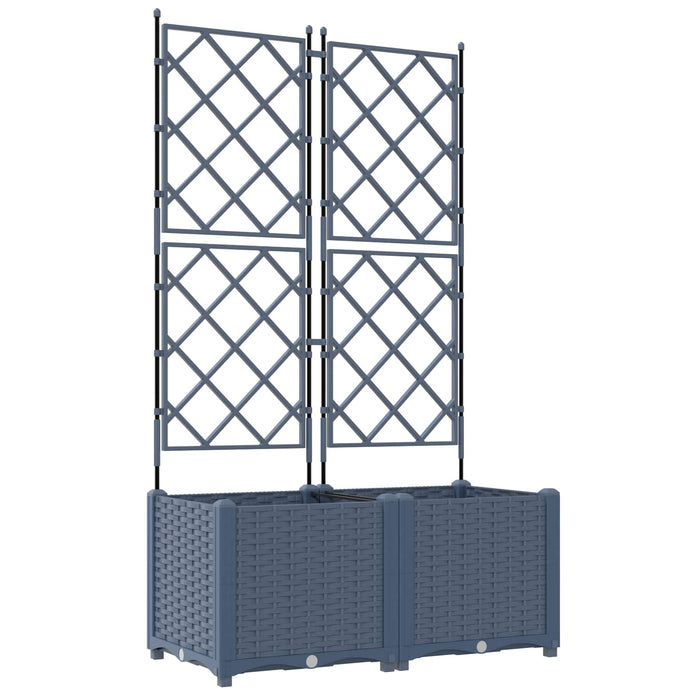 Vază pentru Grădină 2 buc. Gri 80 x 40 x 143 cm PP - WALTI WALTI