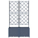 Vază pentru Grădină 2 buc. Gri 80 x 40 x 143 cm PP - WALTI WALTI