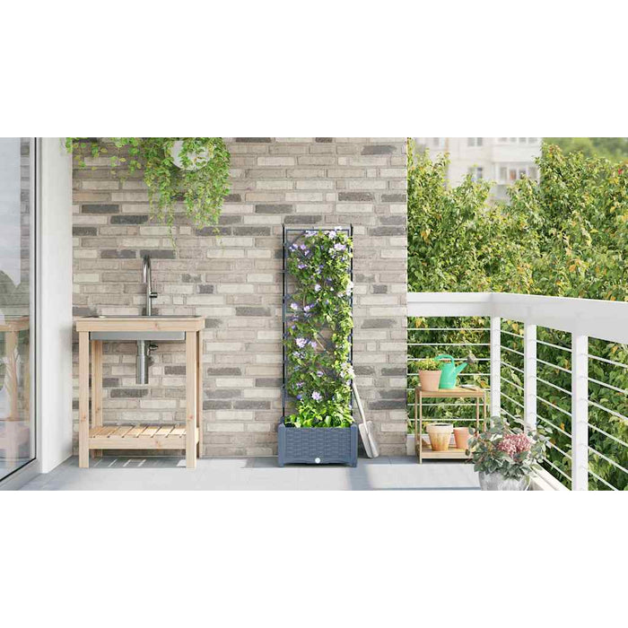 Vază pentru Grădină Gri Deschis 40 x 40 x 125,5 cm PP - WALTI WALTI