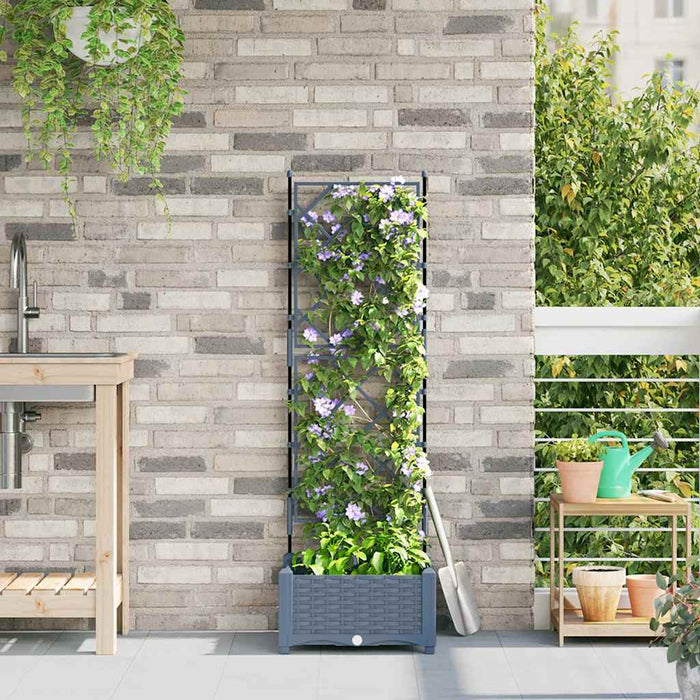 Vază pentru Grădină Gri Deschis 40 x 40 x 125,5 cm PP - WALTI WALTI