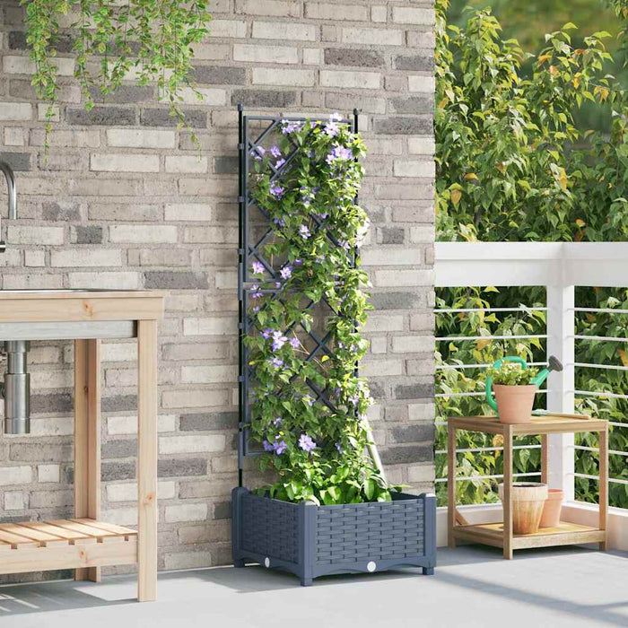 Vază pentru Grădină Gri Deschis 40 x 40 x 125,5 cm PP - WALTI WALTI