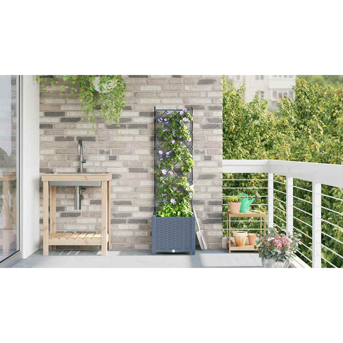 Vază pentru Grădină Gri Deschis 40 x 40 x 143 cm PP - WALTI WALTI