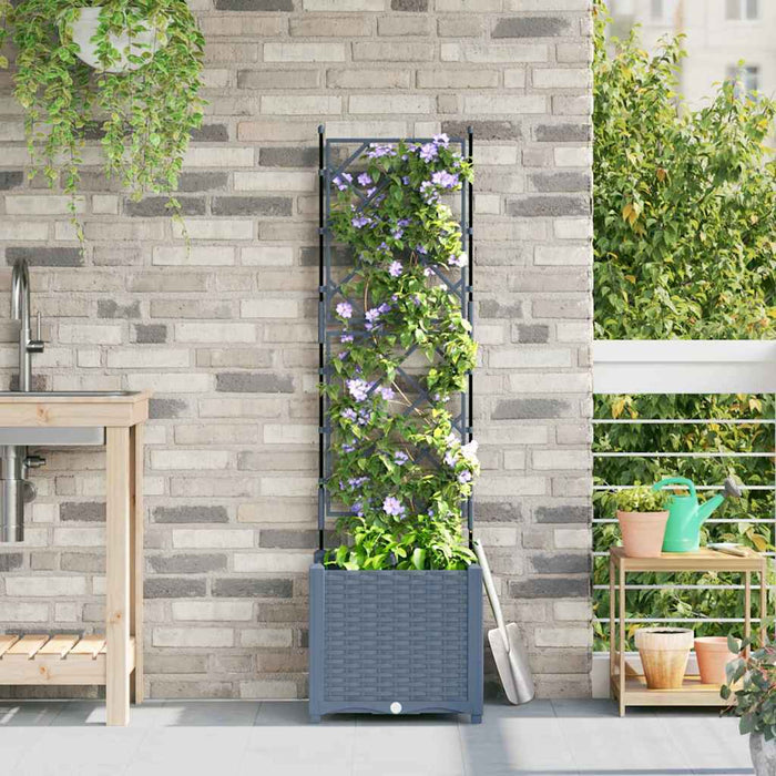 Vază pentru Grădină Gri Deschis 40 x 40 x 143 cm PP - WALTI WALTI
