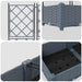 Vază pentru Grădină 2 pcs Gri Deschis 80 x 40 x 125,5 cm - WALTI WALTI