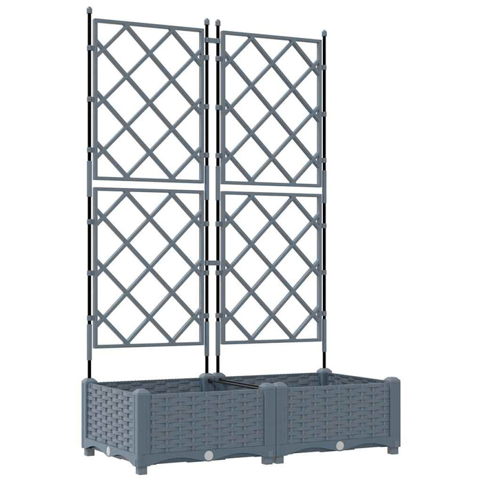 Vază pentru Grădină 2 pcs Gri Deschis 80 x 40 x 125,5 cm - WALTI WALTI