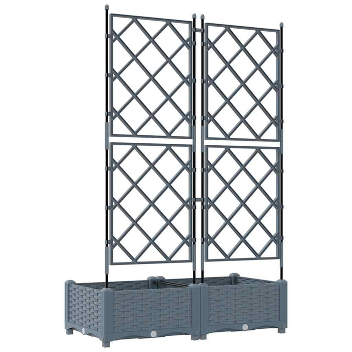 Vază pentru Grădină 2 pcs Gri Deschis 80 x 40 x 125,5 cm - WALTI WALTI