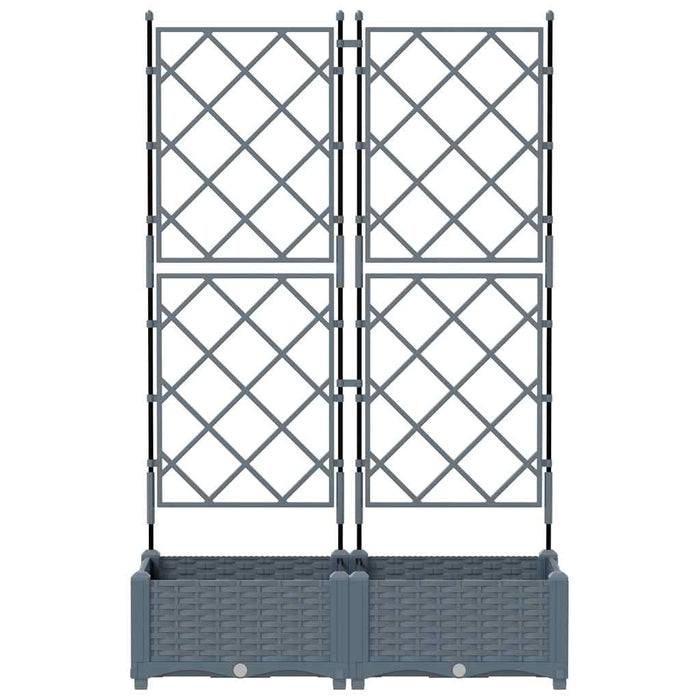 Vază pentru Grădină 2 pcs Gri Deschis 80 x 40 x 125,5 cm - WALTI WALTI