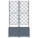 Ghiveci de grădină cu trellis 2 pcs Gri deschis - WALTI WALTI