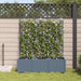 Vază pentru Grădină 3 pcs Gri Deschis 120 x 40 x 143 cm Plastic - WALTI WALTI