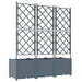 Vază pentru Grădină 3 pcs Gri Deschis 120 x 40 x 143 cm Plastic - WALTI WALTI