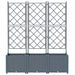 Vază pentru Grădină 3 pcs Gri Deschis 120 x 40 x 143 cm Plastic - WALTI WALTI