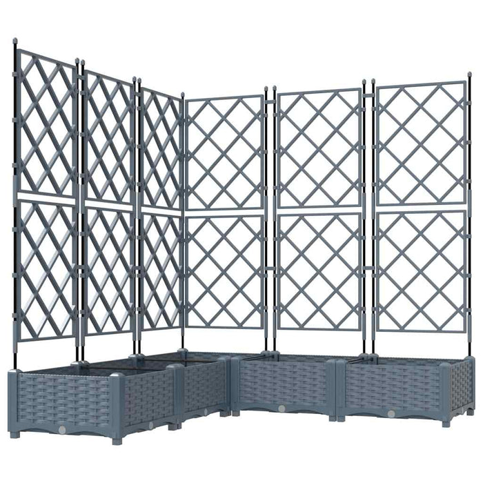 Vază pentru Grădină 5 pcs Gri Deschis 120 x 120 x 125,5 cm - WALTI WALTI