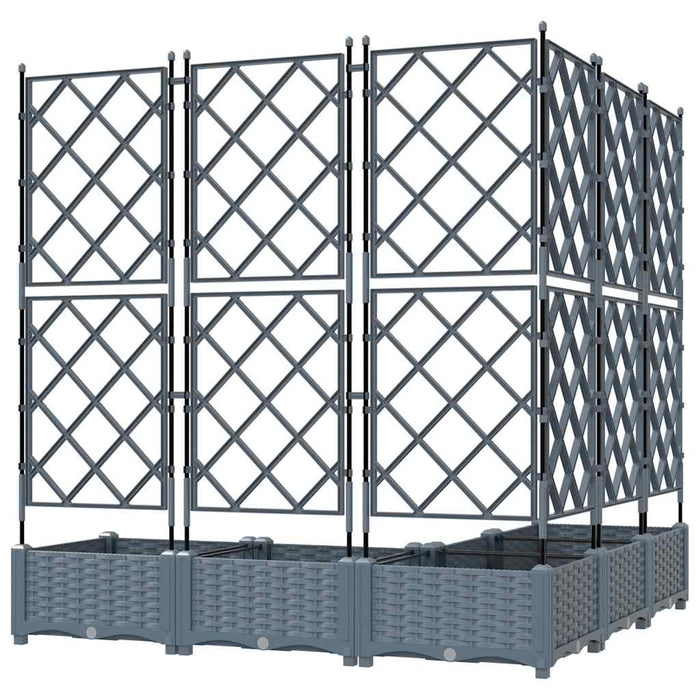 Vază pentru Grădină 5 pcs Gri Deschis 120 x 120 x 125,5 cm - WALTI WALTI