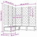 Vază pentru Grădină 5 pcs Gri Deschis 120 x 120 x 125,5 cm - WALTI WALTI