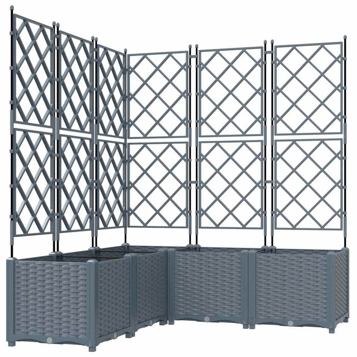 Vază pentru Grădină 5 pcs Gri Deschis 120 x 120 x 143 cm - WALTI WALTI