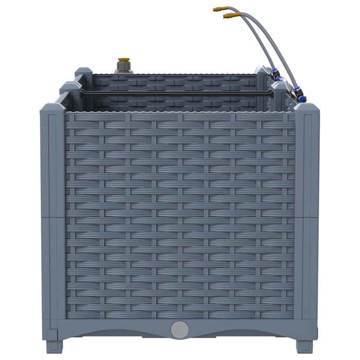 Vază pentru Grădină 2 pcs Gri Deschis Plastic - WALTI WALTI