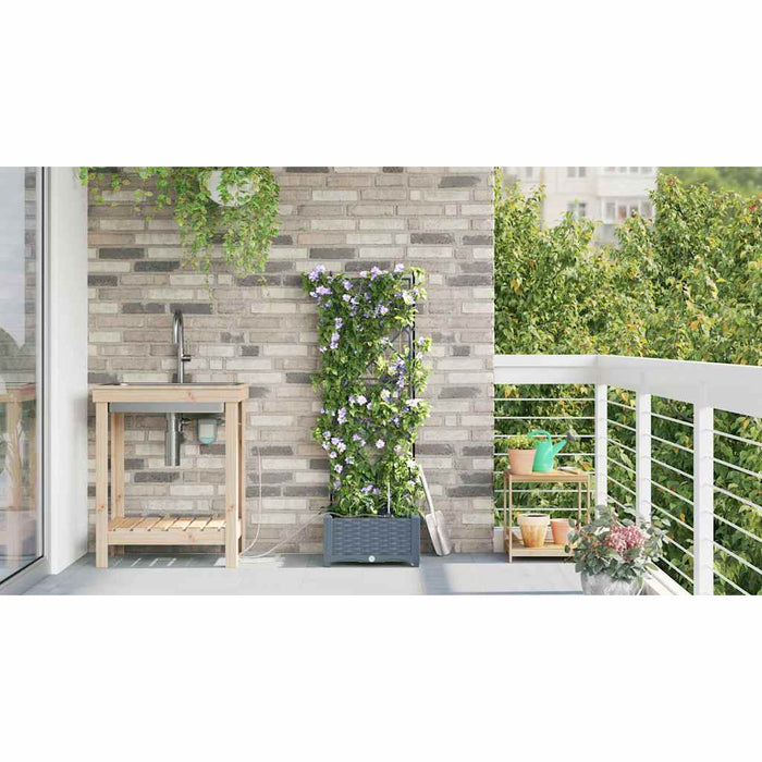 Vază pentru Grădină Gri Deschis 40 x 40 x 126 cm Plastic - WALTI WALTI