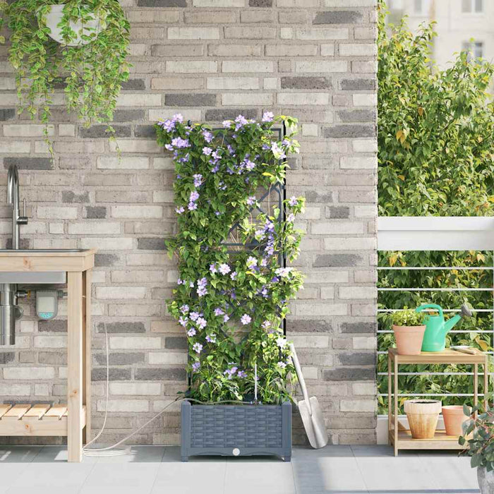 Vază pentru Grădină Gri Deschis 40 x 40 x 126 cm Plastic - WALTI WALTI