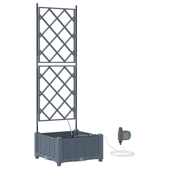 Vază pentru Grădină Gri Deschis 40 x 40 x 126 cm Plastic - WALTI WALTI