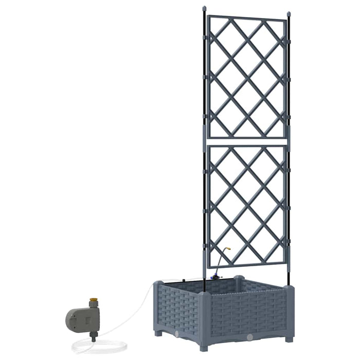 Vază pentru Grădină Gri Deschis 40 x 40 x 126 cm Plastic - WALTI WALTI