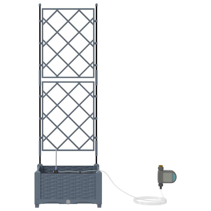 Vază pentru Grădină Gri Deschis 40 x 40 x 126 cm Plastic - WALTI WALTI