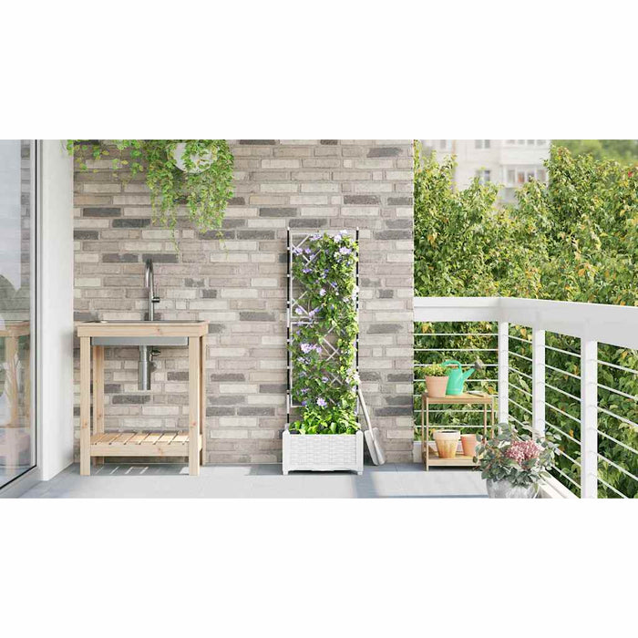 Vază pentru Grădină Alb 40 x 40 x 125,5 cm Plastic - WALTI WALTI