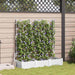 Vază pentru Grădină 3 pcs Alb 120 x 40 x 125,5 cm Plastic - WALTI WALTI