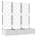 Vază pentru Grădină 3 pcs Alb 120 x 40 x 125,5 cm Plastic - WALTI WALTI