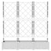 Vază pentru Grădină 3 pcs Alb 120 x 40 x 125,5 cm Plastic - WALTI WALTI