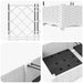 Vază pentru Grădină 5 pcs Alb 120 x 120 x 125,5 cm Plastic - WALTI WALTI