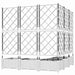 Vază pentru Grădină 5 pcs Alb 120 x 120 x 125,5 cm Plastic - WALTI WALTI