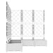 Vază pentru Grădină 5 pcs Alb 120 x 120 x 125,5 cm Plastic - WALTI WALTI